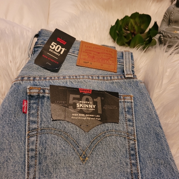 COPY- Levis 501 skinny jeans new with tags - Picture 2 of 10